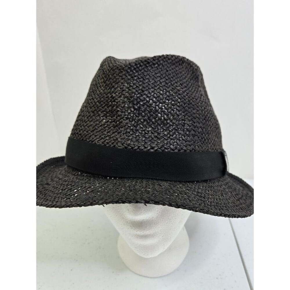 A Bathing Ape Pirate Store Fedora Black BAPE Ribbon Straw Hat Japan Vintage